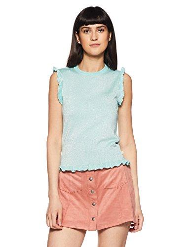 united colors of benetton women's sweater (18p1098e8001i_aruba blue_s)