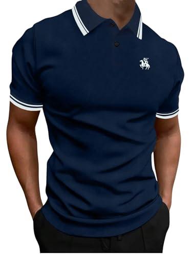 lymio men t-shirt || t-shirt for men || plain t shirt || t-shirt (polo-11-13) (xl, navy blue)