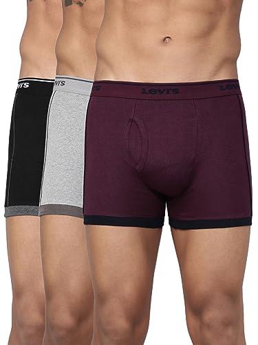 levi's men's cotton classic regular fit boxer brief (pack of 3) (style-007a_assorted_s)