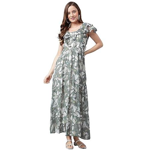 latin quarters women's swiss dot green square neck short sleeve fit & flare maxi dress_m