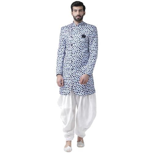 hangup men sherwani indo, color white, size 36 (s48indo112)