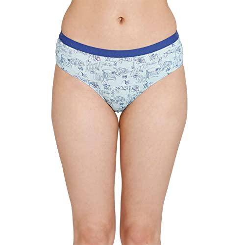 zivame women's cotton relaxed hipster panties (pack of 1) (zi2791- clearwater