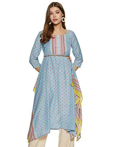 aurelia women's synthetic bubble hem midi dress (20fea11265-501326_blue_small)