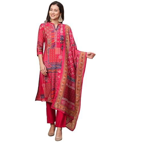 globus women kurta set (3641656004_pink_xl)