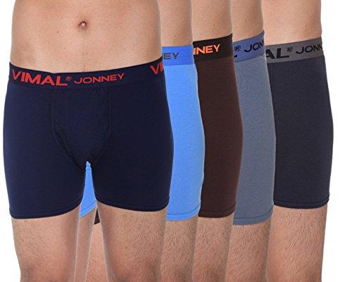 vimal jonney men cotton trunks (pack of 5 multicolor) jonney05-85