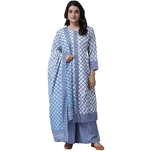 hangup women's regular chanderi dupatta, only dupatta, color blue, free size (dp_x17) (light blue)