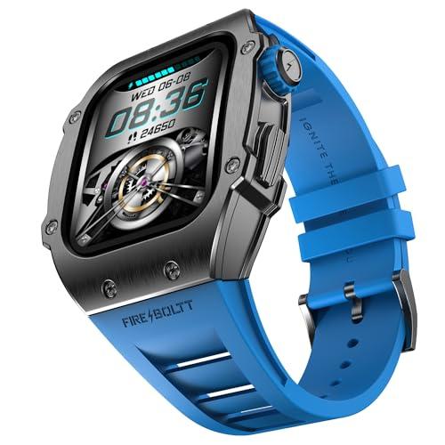 fire-boltt asphalt newly launched racing edition smart watch 1.91” full touch screen, bluetooth calling, health suite, 123 sports modes, 400 mah battery (aqua blue)