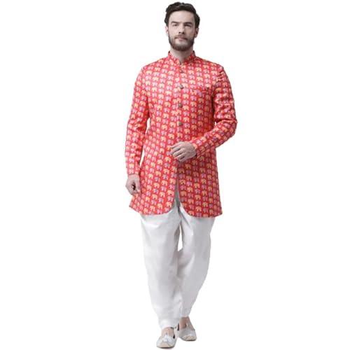 hangup men sherwani indo, color red, size 38 (s30indo112)