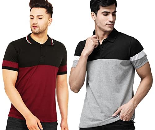 leotude men's regular fit polo t-shirt(po2_p63-p67_p_multi_xl)