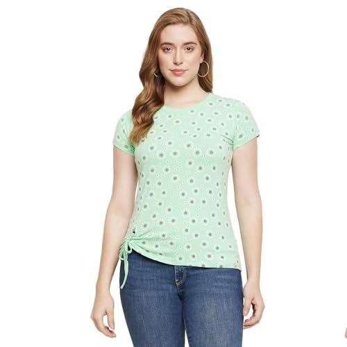 duke stardust women round neck top (lfx903_mint_l)