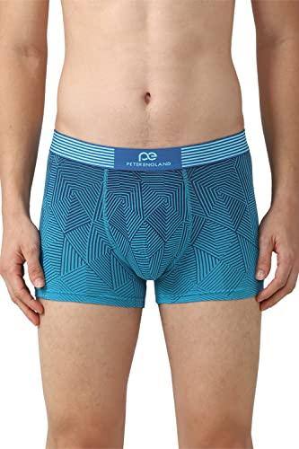 peter england men's 57% cotton, 40% viscose and 3% spandex classic regular fit trunks (pack of 1) (petrmrgf032725_aqua_s)