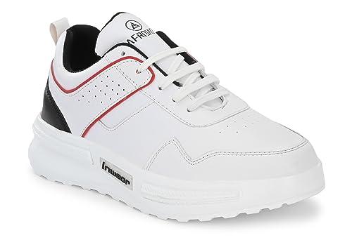 afrojack men's casual shoes | white sneakers for boys m142