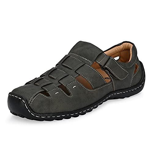 centrino men's 6114 chicku fisherman sandals_8 uk (6114-12)