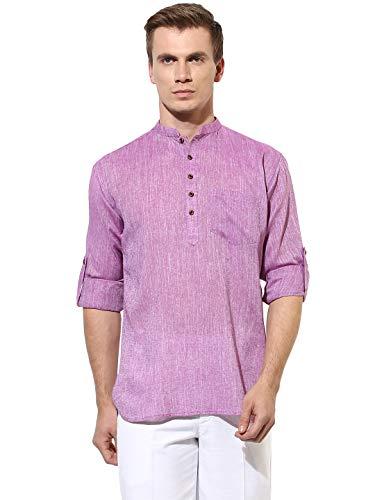 hangup short kurta dark_purple_kurta_38_purple_38