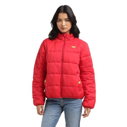 levi's women's a-line coat (a6520-0001_red