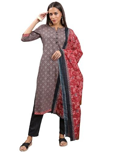 ketch women's polyester kurta set (khk3001050_yellow