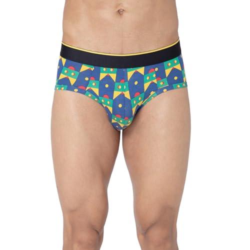 bummer men's printed micro modal briefs underwear | ultra soft & breathable | pack of 1