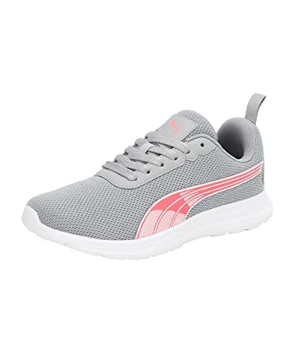 puma womens essex comfort wn's quarry-sunset glow running shoe - 7uk (37926202)