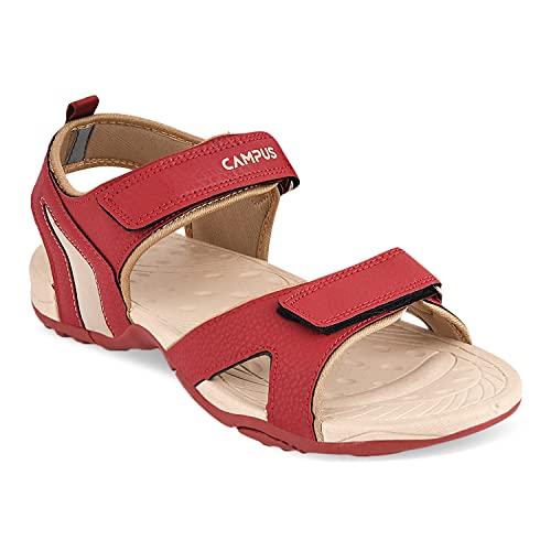 campus men's 2gc-12 rust/l.beige sports sandals - 9uk/india 2gc-12