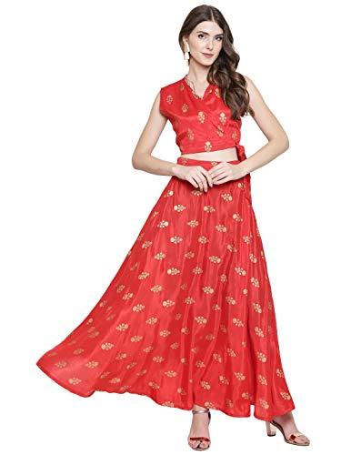 sera women's art silk lehenga choli (la2763_red_medium)