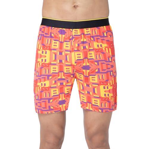 bummer men's printed micro modal boxers underwear | ultra soft & breathable | pack of 1