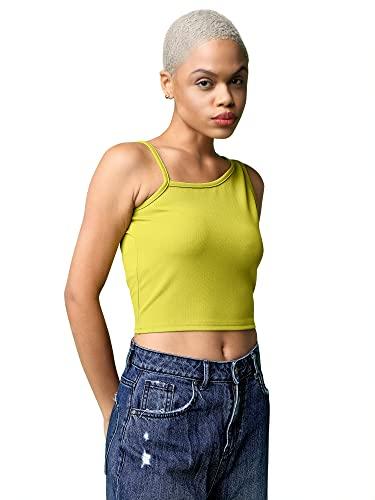 purvaja women’s slim fit top(jesy-113-lemon_green_x-large)