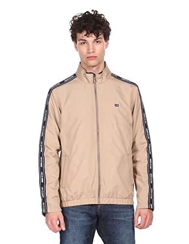 arrow sports men's casual jacket (asacojk4801_beige_l)