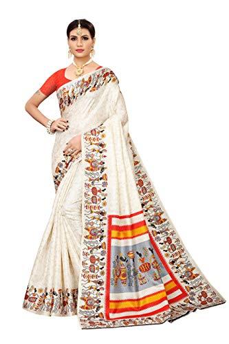 yashika women khadi saree sdpl-vivo orange