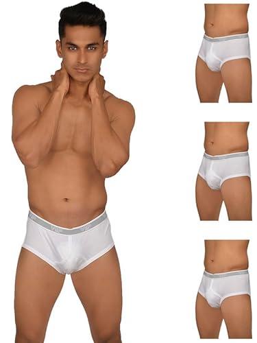 vip men's cotton solid briefs (pack of 4) (vipsgnr_po4_110_white