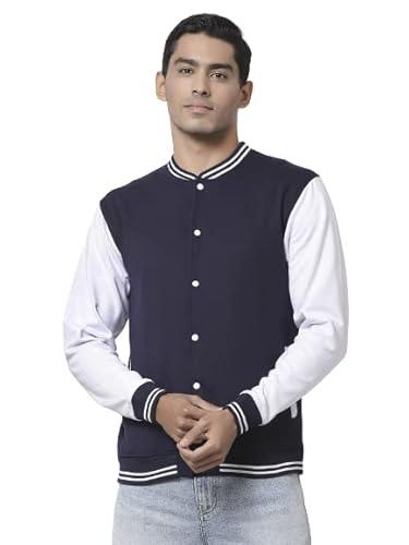 style quotient mens navy blue solid jackets