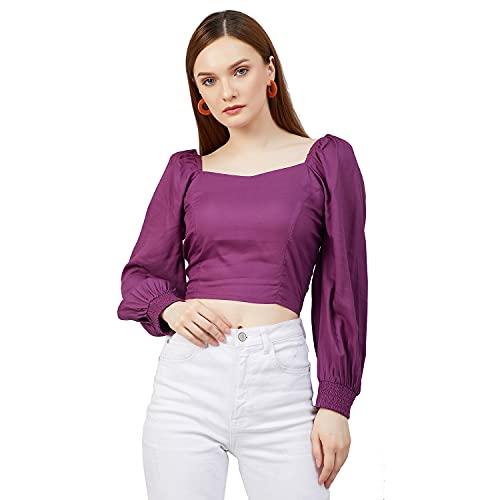 rare women's slim blouse (ep6221_purple medium)