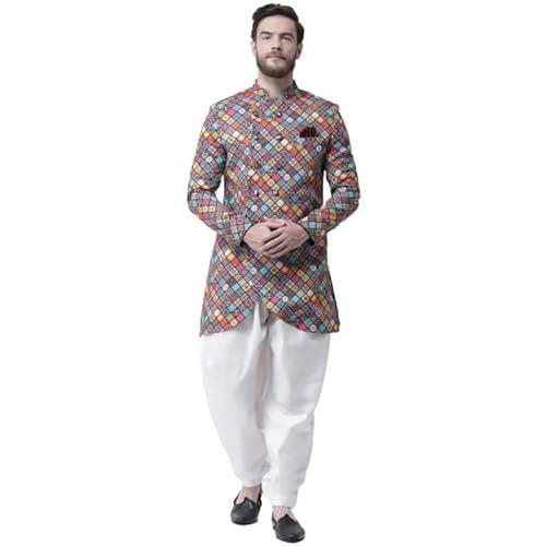 hangup men sherwani indo, color multicolor, size 36 (s29indo112) multicolour