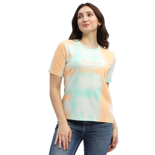 madame tie-dye orange cotton t-shirt