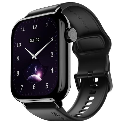 noise newly launched pulse 3 max 2.0" display, bluetooth calling smart watch, 7 days battery, functional crown, 24 * 7 heart rate monitoring & sleep tracking health suite (jet black)