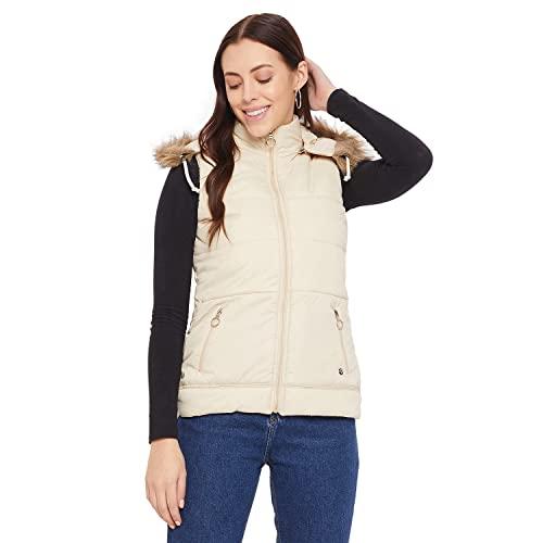 duke women's quilted jacket (sdz6720_off white_m