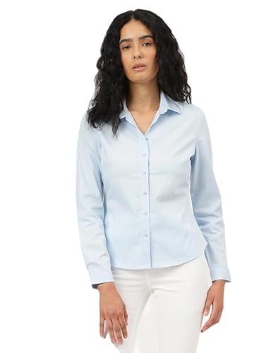 marks & spencer women's regular fit shirt (60645731006_powder blue