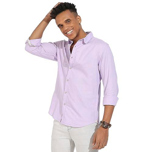 campus sutra men's regular fit shirt (cbssm23_csmssrt5713_lavender