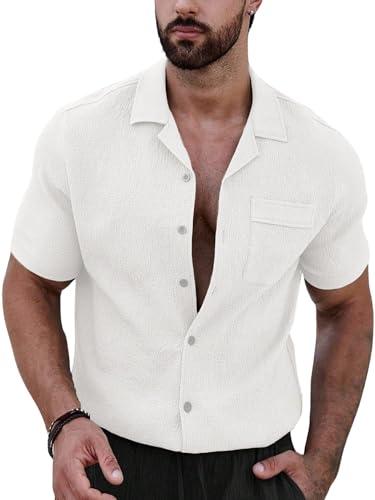 casual shirt for men|| shirt for men|| men stylish shirt (d-crush-16-23) (l, white)