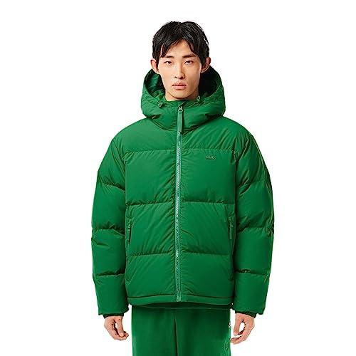 lacoste mens polyester standard length jacket (green_ m)