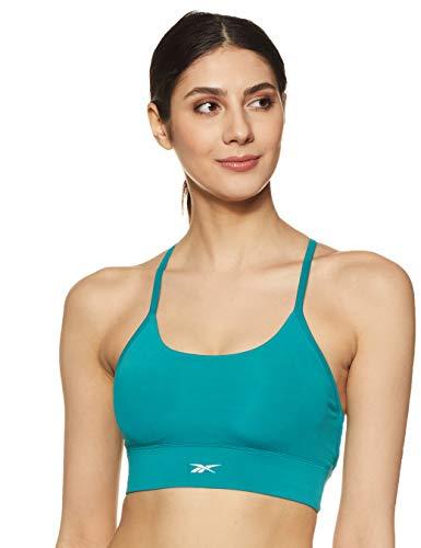 reebok women's non-wired wireless bra (fq0424_seaport teal_x-small