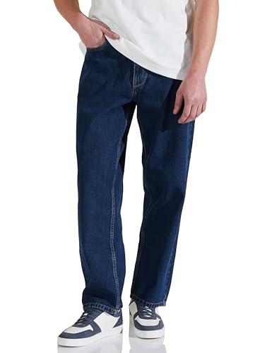 amazon brand - symbol men's baggy jeans (sy-a23-mna-bgd-501_mid wash_28)