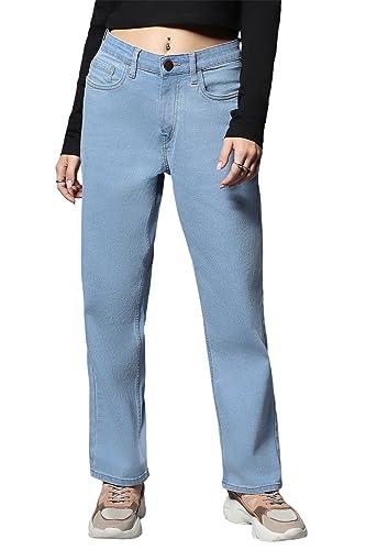 high star women's dad fit stretchable jeans (hswjnw23102_ig6_blue_30)