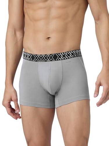 xyxx men's pure cotton regular solid trunk (pack of 1) (xy_cr3_trnk1_02_03_opal grey_l)