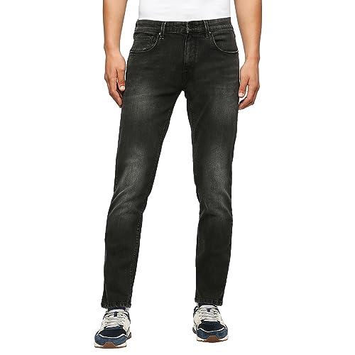 pepe jeans men's slim jeans (pm207410q011_black