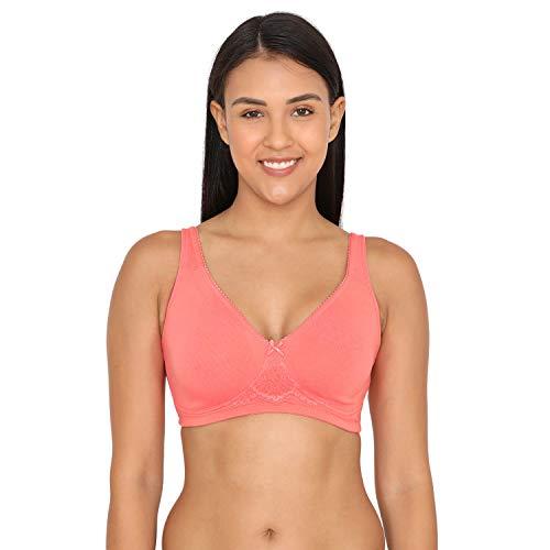 zivame women's synthetic wired 3/4th coverage non-padded t-shirt bra (py1021coreornge_skin_32b)