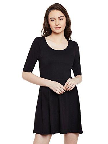 miss chase women's skater mini dress (mcss17d07-54-62_black_x-small)