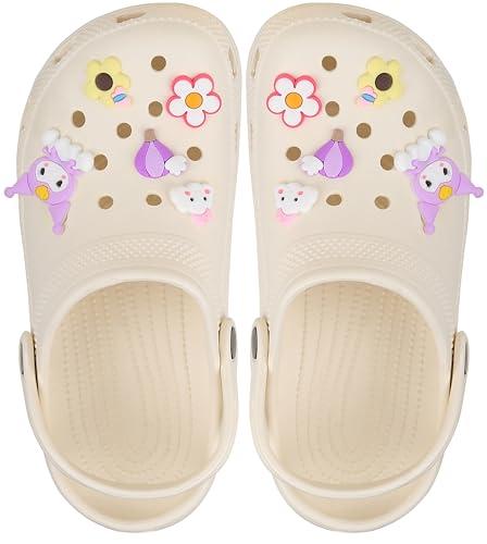 cassiey comfortable lightweight clogs slipper sandal for women's and girls- cream