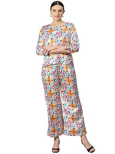 readiprint fashions top style silk fabric multicolor co-ord set