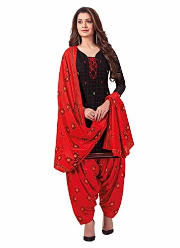 miraan cotton printed readymade salwar suit for women (bandcolor940m_black_medium)