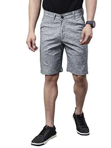 majestic man cotton regular fit shorts for men (36, navy blue)